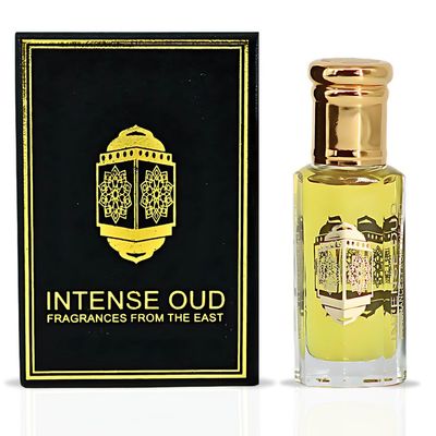 INTENSE OUD Madawi Long Lasting Arabian Perfume Oils for Women 12ML (0.40 OZ) Fruity Floral Fragrance Oil with a Warm Finish - Premium Concentrated Perfume Oil in Elegant Black Gift Box