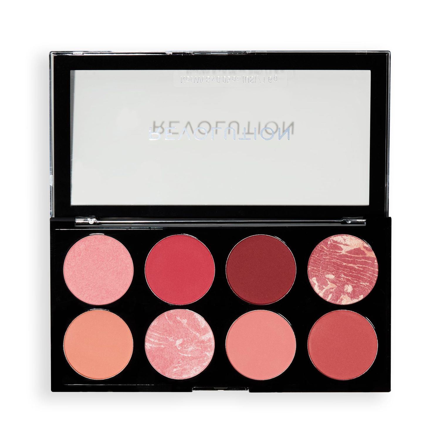 Revolution, Ultra Blush Palette, 8 Pigmented Shimmer &amp; Matte Makeup Shades, Blendable Powder Blush Formula, Vegan &amp; Cruelty-Free, Sunset Burst