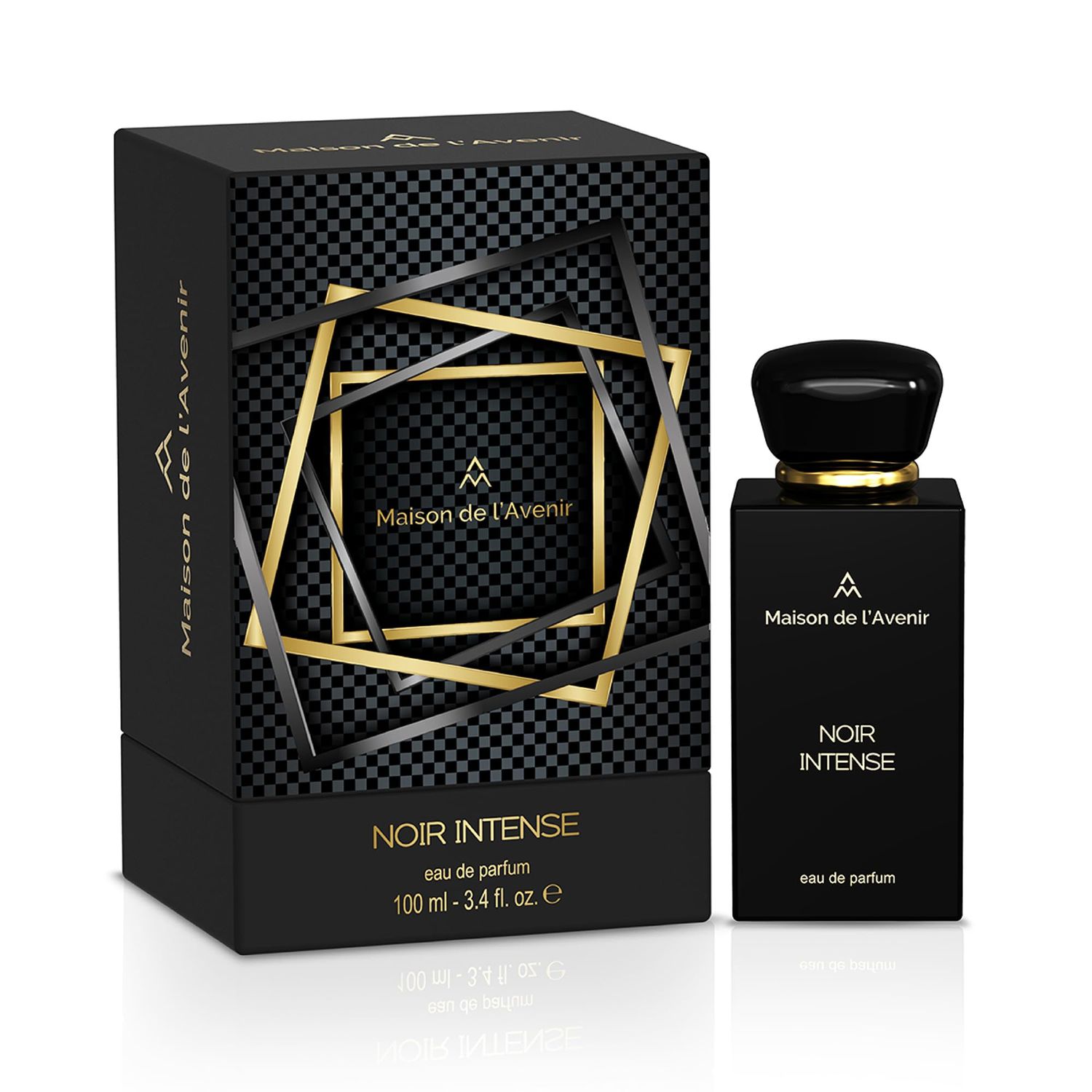 Maison de lAvenir Noir Intense - Unisex - Cologne for Men - Perfume for Women - Aromatic Fougre - with notes of Lavender, Bergamot and Patchouli - Long Lasting - Fine Niche Fragrance