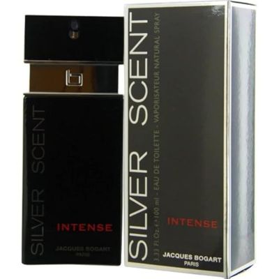 Jacques Bogart Silver Scent Intense Men Eau De Toilette Spray, 3.33 Ounce (Pack of 3)