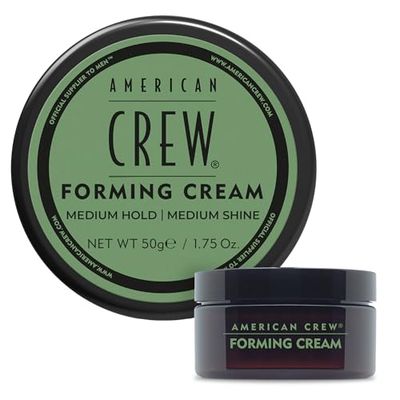 American Crew Mens Hair Forming Cream (OLD VERSION), Like Hair Gel with Medium Hold &amp; Medium Shine, 1.75 Oz (Pack of 1)
