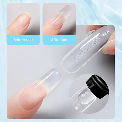 Sullmar 6-Color Poly Nail Gel Set - 15ml Nail Extension Gel with Base &amp; Top Coat, Slip Solution, Brush for DIY &amp; Salon