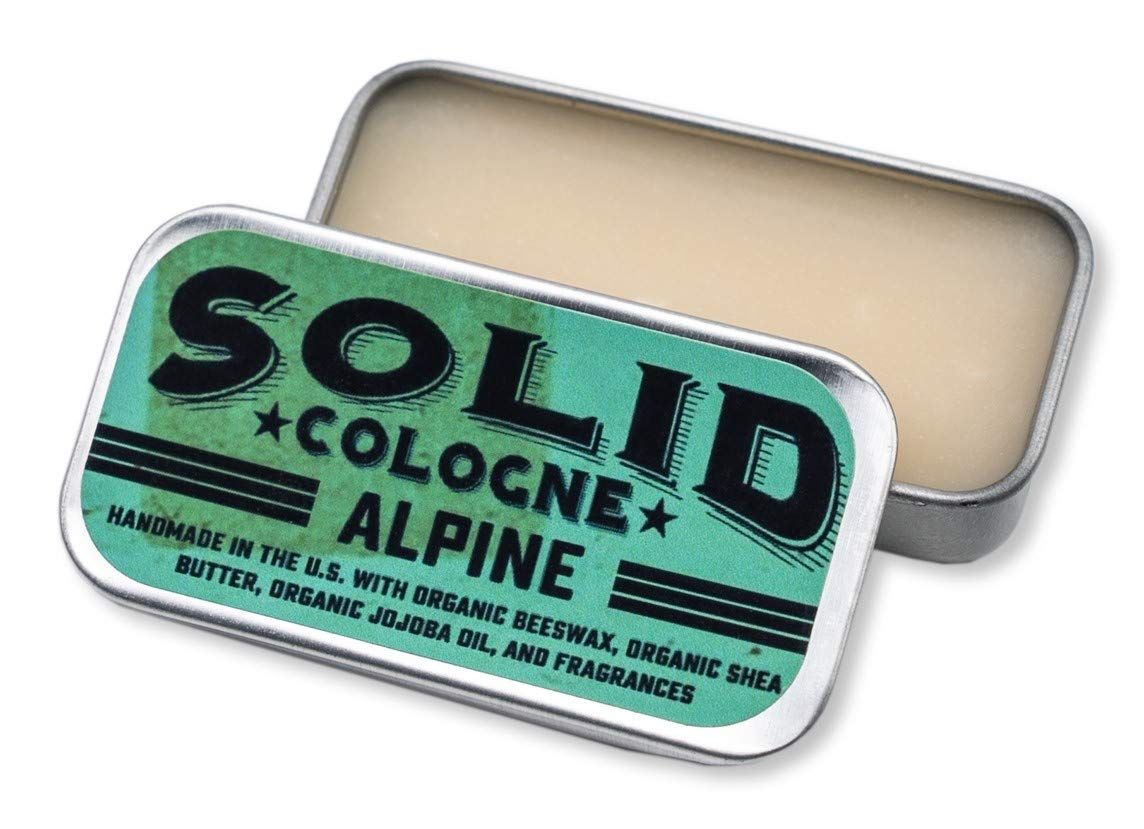 Solid Cologne - Alpine Scent - Mens Pocket-Size Fragrance. - .25 oz Tin