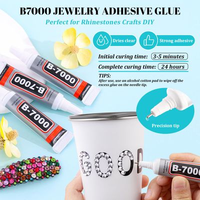 12100Pcs Silver Clear Rhinestones for Crafting with B7000 Jewelry Glue, 2 Boxes Resin Flatback Crystals Diamonds for Bedazzling Crafts DIY Clothing ShoesGems for Nail Art Makeup