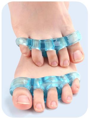 biotech care llc Toe Separator for Men &amp; Women - Silicone Gel Spacers for Foot Alignment, Yoga, Running &amp; Bunion Relief - Soft Spreaders for Pain, Hammertoe &amp; Overlapping Toes