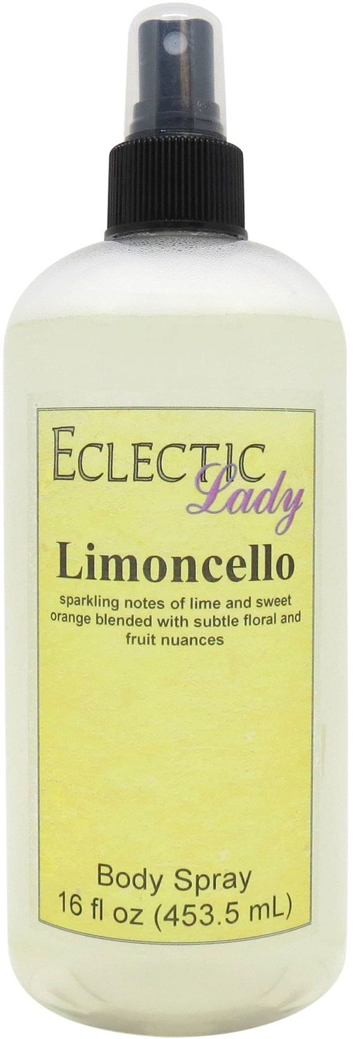 Eclectic Lady Limoncello Body Spray, 16 ounces, Body Mist for Women with Clean, Light &amp; Gentle Fragrance, Cologne with Soft, Subtle Aroma For Daily Use