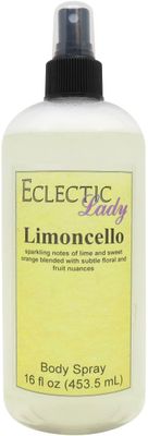 Eclectic Lady Limoncello Body Spray, 16 ounces, Body Mist for Women with Clean, Light &amp; Gentle Fragrance, Cologne with Soft, Subtle Aroma For Daily Use