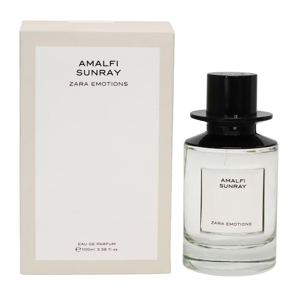 Zara Emotions Amalfi Sunray Perfume for Women Fresh Citrus Orange Blossom and Musk Fragrance by Jo Malone Eau De Parfum 100ml (3.4 fl. oz.)