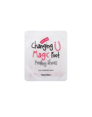 TONYMOLY Changing U Magic Foot Peeling Shoes, Exfoliating Foot Mask for Dry, Cracked Heels & Callus Removal, Baby Soft Feet Spa Treatment at Home, 1 Pair