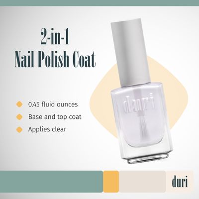 duri Clear Base and Top Coat - 0.45 fl. oz.