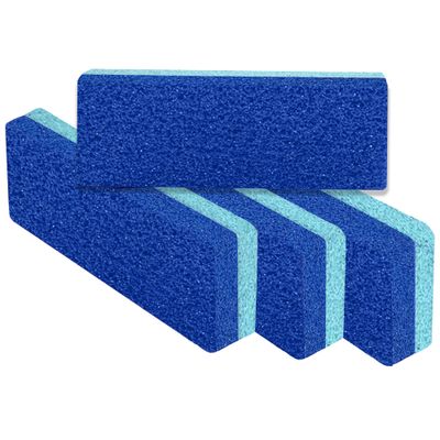 Love Natural Pumice Stone for Feet - Ultimate 2-in-1 Scrubber and Professional Exfoliating Rock for Feet Hands Body Care - Foot Stone for Dead Skin &amp; Callus Removal (Blue)