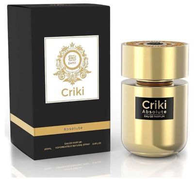Criki Absolute Eau De Parfum, Natural Spray, 100ml, 3.4 FL OZ, Gold and Black