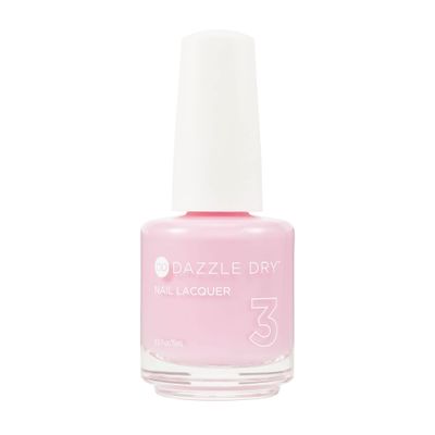 Dazzle Dry Nail Lacquer (Step 3) - Soft Caress - A cool peony pink. Full coverage cream. (0.5 fl oz)