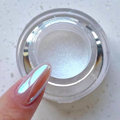 Pretty Diva 0.3g Moonlight Chrome Nail Powder, Unicorn Mermaid Chrome Powder Aurora Nail Powder Pigment Iridescent Nail Art Glitter Decoration