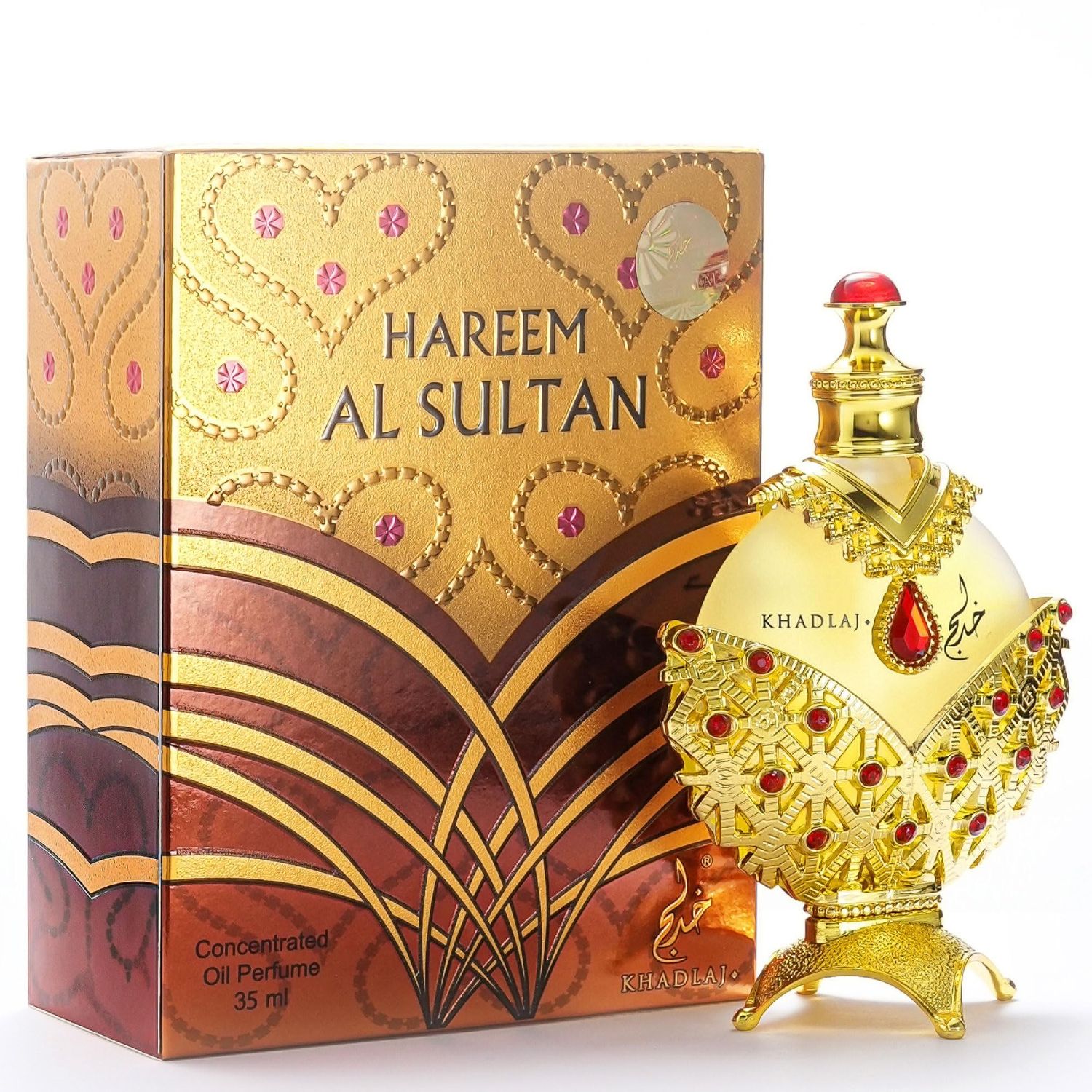 Khadlaj Hareem Sultan Gold Concentrated Perfume Oil for Women, 1.18 Ounce