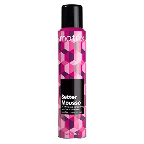 Matrix Setter Mousse - Provides Volumizing Lift and Shine, Humidity Resistant and Controls Frizz, For All Hair Types, Professional Hair Styling and Salon Styling Mousse, 8.2 Oz