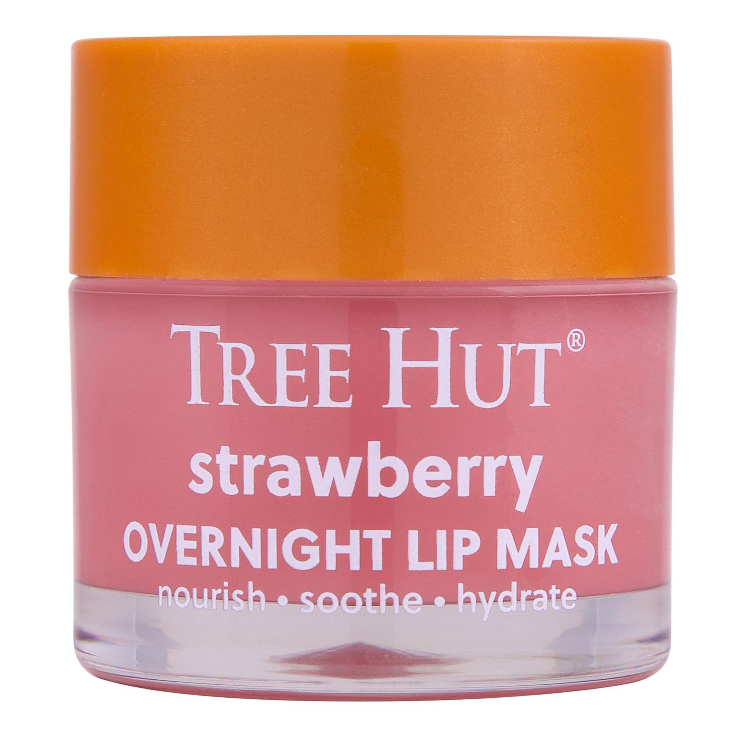 Tree Hut Strawberry Overnight Lip Mask | Leave on Overnight &amp; Wake up to Soft, Hydrated Lips | Elevate your Self Care Routine | .6 oz.