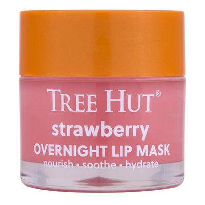 Tree Hut Strawberry Overnight Lip Mask | Leave on Overnight &amp; Wake up to Soft, Hydrated Lips | Elevate your Self Care Routine | .6 oz.
