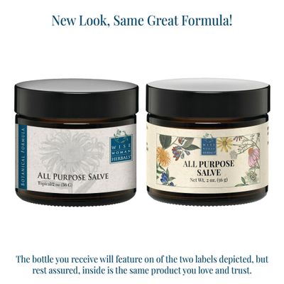 Wise Woman Herbals - All Purpose Salve - 2 Oz - Emollient Salve for Beautiful Skin - For Adults and Kids
