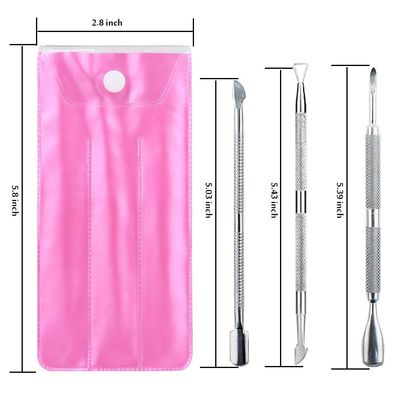 YGDZ Cuticle Pusher, 3PCS Gel Nail Polish Cuticle Remover Nail Cuticle Pusher Stainless Steel Manicure Pedicure Tools Metal Cuticle Peeler Scraper for Fingernails and Toenails
