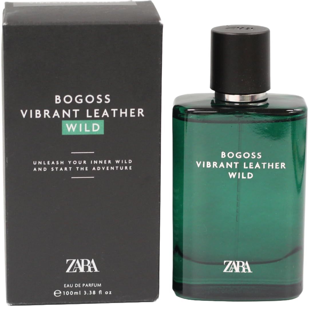 Zara Bogoss Vibrant Leather Wild Cologne for Men EDP 100 ML (3.38 FL OZ)