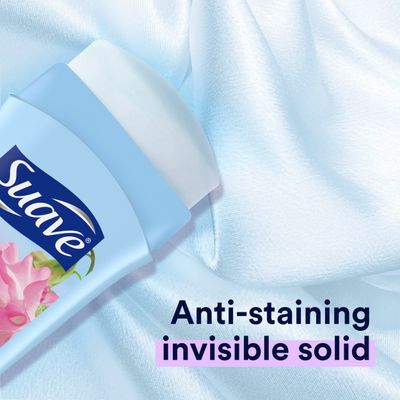 Suave Naturals AntiPerspirant &amp; Deodorant, Invisible Solid, Sweet Pea &amp; Violet, Case Pack (Twelve 2.6 Ounce Sticks)