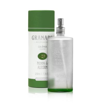 Granado - Linha Terrapeutics - Colonia Menta e Alecrim 230 Ml - (Terrapeutics Collection - Mint and Rosemary Cologne 7.78 Fl Oz)