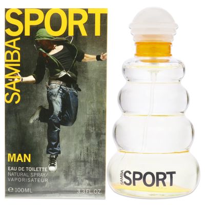 Perfumers Workshop Samba Sport for Men, Edt Spray, Aromatic, 3.3 Oz