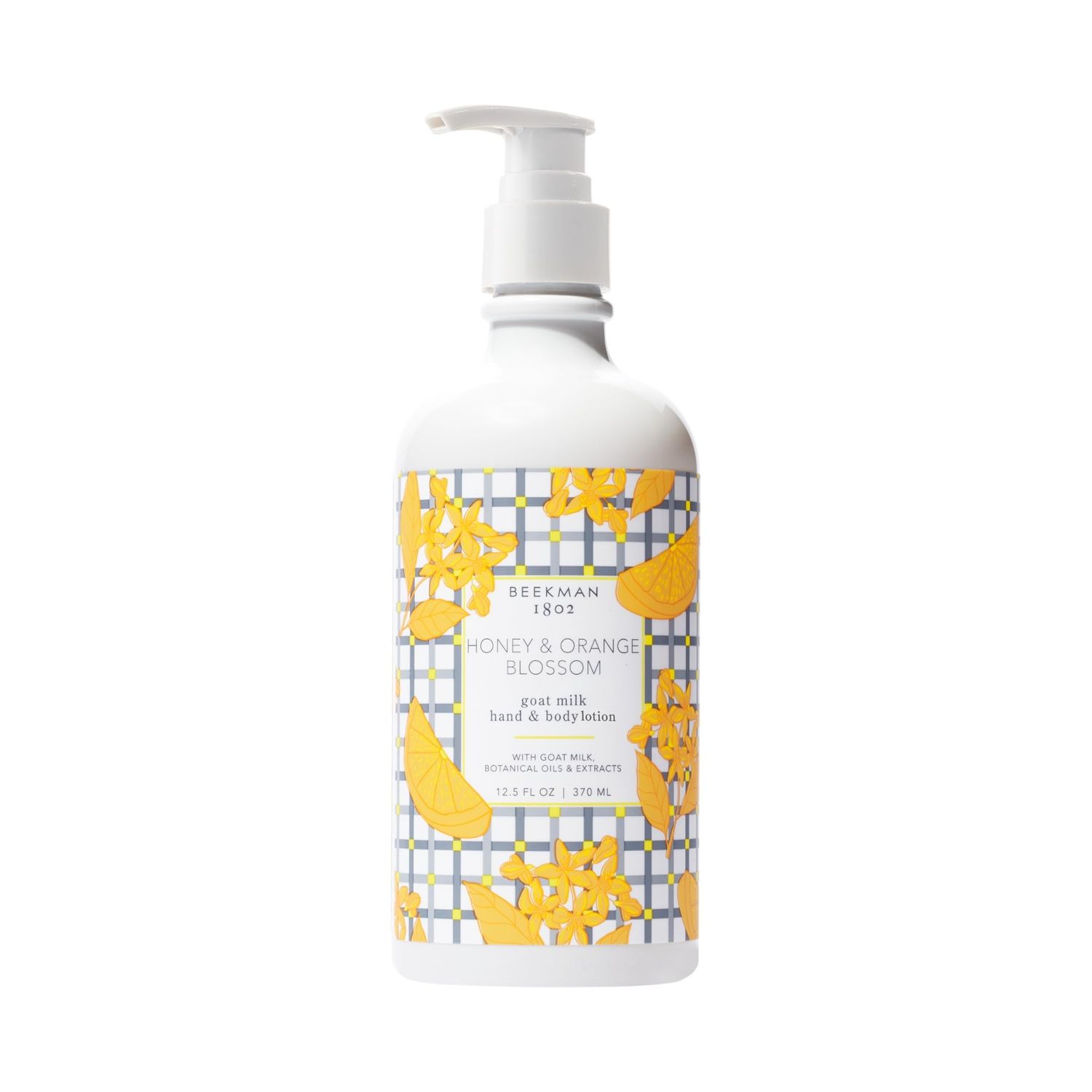 Beekman 1802 Goat Milk Body Lotion, Honey &amp; Orange Blossom - Scented - 12.5 oz - Moisturizing with Shea Butter - for Sensitive Skin - Cruelty Free - Packaging May Vary - Pump Included, Ready for Use