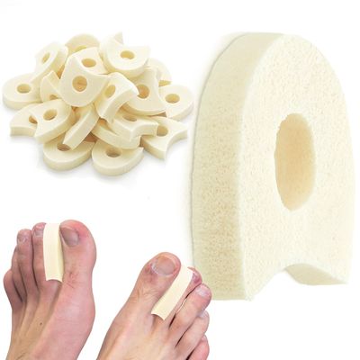 TrelaCo 30 Pcs Foam Toe Separators Spacers for Corn Relieves,1/4 Inch, Pain from Bunions, Blister and Hammer Toe Relief