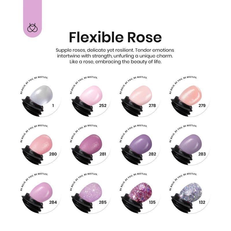 Beetles Poly Nail Extension Kit, 12 Colors Flexible Rose Poly Nail Gel Nail Kit Clear White Pink Purple Glitter Beetles Poly Nail Extension Gel Kit Nail Art Design Easy DIY Salon Gift for Women