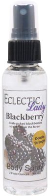 Eclectic Lady Blackberry Body Spray, Double Strength, 2 ounces, Body Mist for Women with Clean, Light &amp; Gentle Fragrance, Cologne with Soft, Subtle Aroma For Daily Use