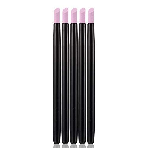 Yimart 5PCS Stone Sanding Nail File Tools Nail File Cuticle Remover Trimmer Buffer Pedicure Pen Washable Manicure Tool Nail Salon Makeup Cosmetic Tool (5PCS Stone Sanding)