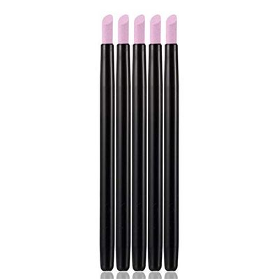 Yimart 5PCS Stone Sanding Nail File Tools Nail File Cuticle Remover Trimmer Buffer Pedicure Pen Washable Manicure Tool Nail Salon Makeup Cosmetic Tool (5PCS Stone Sanding)