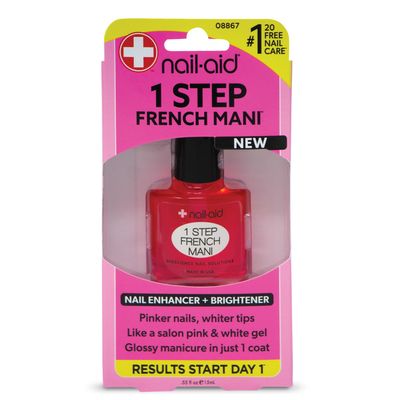 NAIL-AID 1 Step French Mani, French Sheer, 0.55 Fluid Ounce