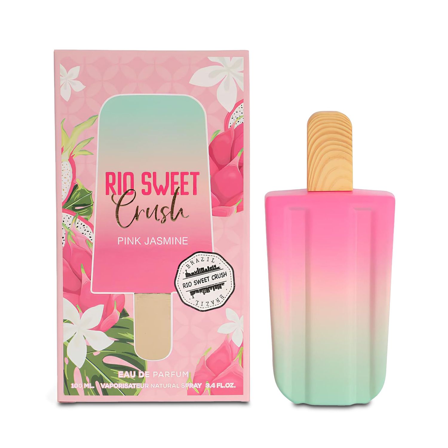 AFLUXE Rio Sweet Crush Pink Jasmine Eau de Parfum for Women - 100ml Floral &amp; Fruity Perfume with Vanilla,Hibiscus and Musk Notes Long-Lasting Fragrance