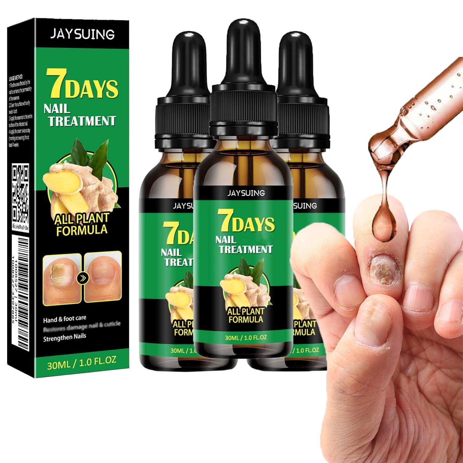 ZJRC 3PCS Ginger Nail Care Serum - Moisturize the Cuticle &amp; Strengthen Nails and Helps Nails Healthy Grow