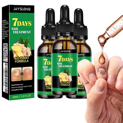 ZJRC 3PCS Ginger Nail Care Serum - Moisturize the Cuticle &amp; Strengthen Nails and Helps Nails Healthy Grow