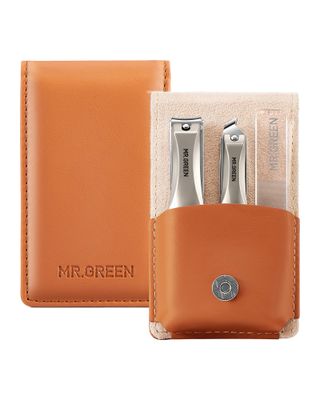 MR.GREEN 3pcs Nail Clippers Set, German Stainless Nail Clippers with Nail File, Anti Splash Excellent Quality Nail Cutters, Professional Finger&amp;Toenail Clippers with Exquisite Case for Men&amp; Women