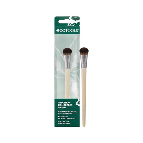 EcoTools Precision Concealer Makeup Brush, For Concealing Under Eyes &amp; Imperfections, Sculpt Skin, Works With Liquid &amp; Cream Makeup, Synthetic Bristles, Cruelty-Free &amp; Vegan, 1 Count