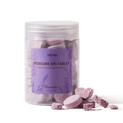 NOVAL Pedicure Spa Tablet - Fast Dissolving, Gentle &amp; Portable Foot Soak for Softening Calluses &amp; Hydrating Skin, Lavender Scent