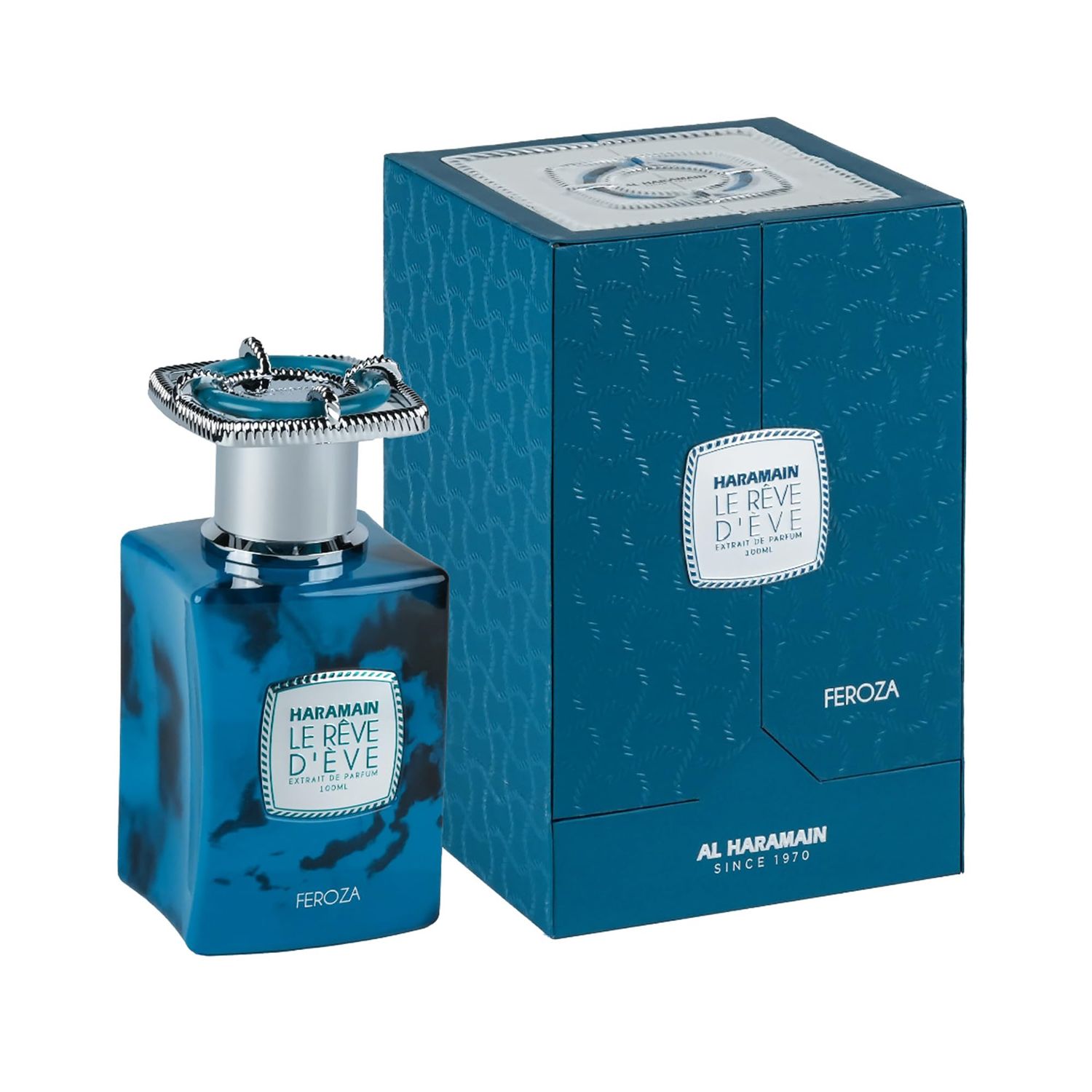 Al Haramain Le Reve DEve Feroza - Floral Perfume for Women with Orange Blossom and Vanilla - Elegant Womens Fragrances - 3.33 oz Extrait De Parfum