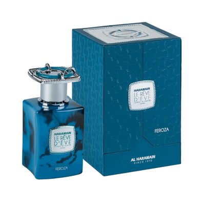 Al Haramain Le Reve DEve Feroza - Floral Perfume for Women with Orange Blossom and Vanilla - Elegant Womens Fragrances - 3.33 oz Extrait De Parfum