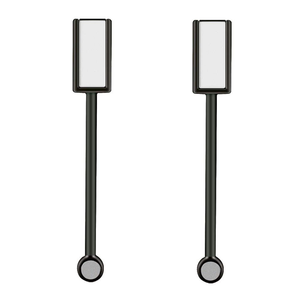 2 Pieces Magnet Stick Double-head Nail Magnet Stick Cat Eye Magic Magnet Stick for 3D Magnetic Cat Eye Gel Magic Nail Art Manicure Tool, Black