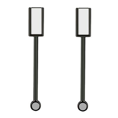 2 Pieces Magnet Stick Double-head Nail Magnet Stick Cat Eye Magic Magnet Stick for 3D Magnetic Cat Eye Gel Magic Nail Art Manicure Tool, Black