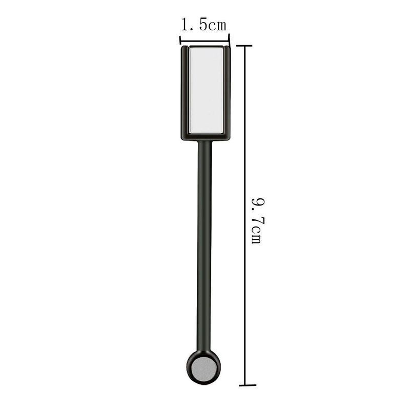 2 Pieces Magnet Stick Double-head Nail Magnet Stick Cat Eye Magic Magnet Stick for 3D Magnetic Cat Eye Gel Magic Nail Art Manicure Tool, Black