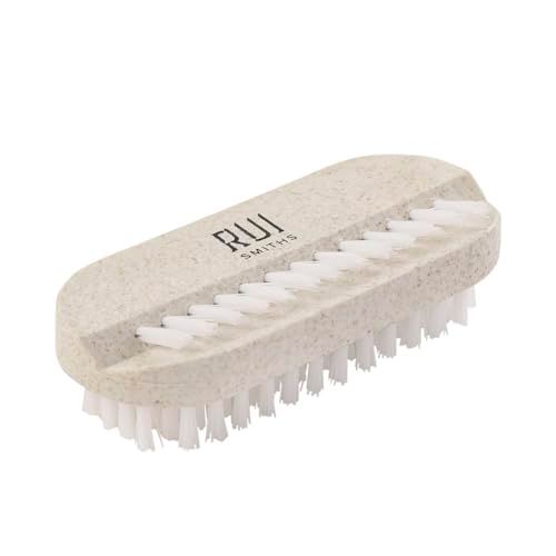 Rui Smiths CarbonConscious Nail Cleaning Brush with 2-Sided Bristles for Manicure and Pedicure Grooming | Made with Wheat Straw Bioplastic