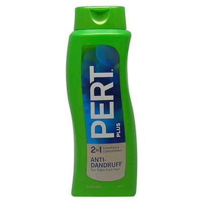 Pert Plus 2 in 1 Shampoo Conditioner Dandruff Control 25.40 oz (Pack of 4)