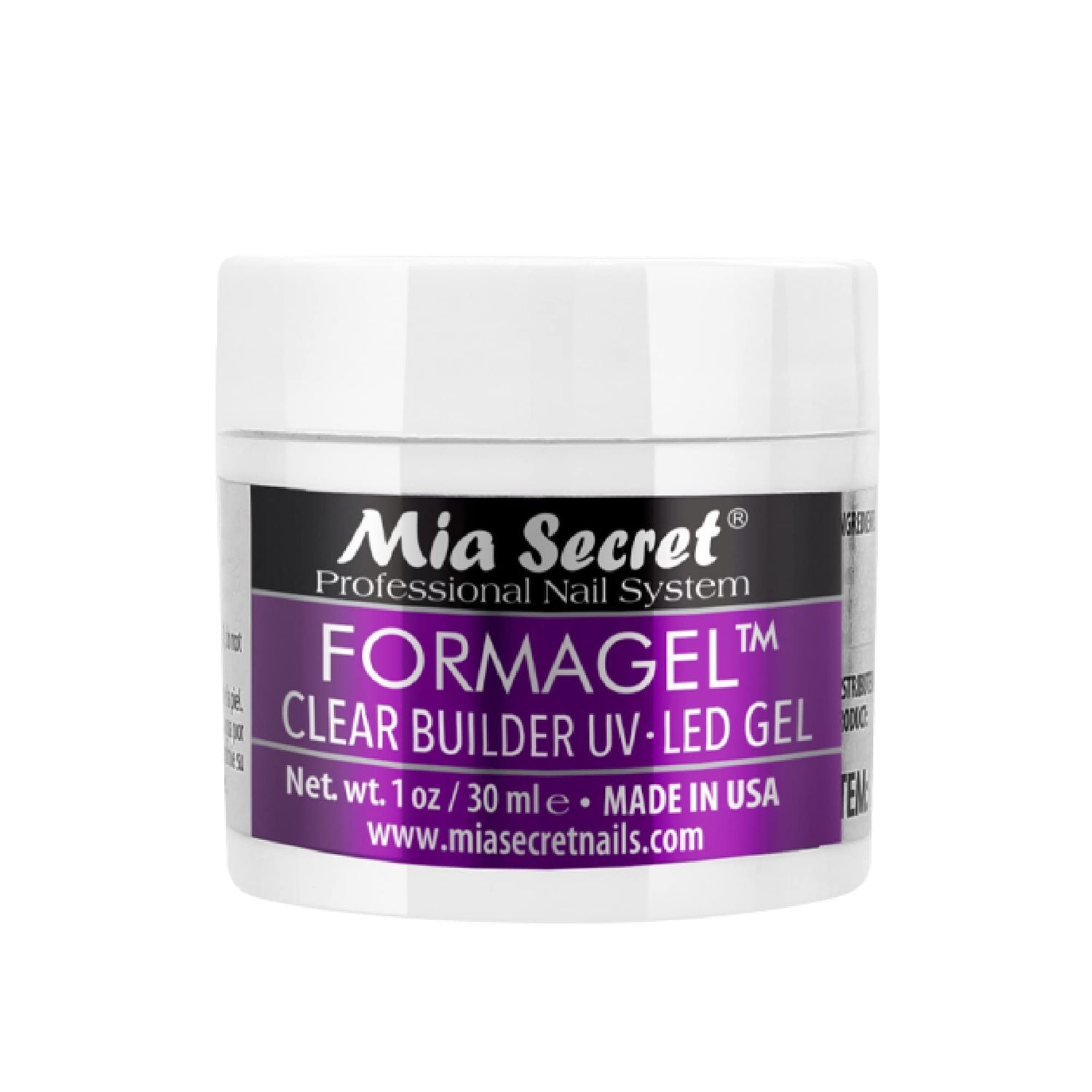 Mia Secret Professional Nail System Formagel Clear Builder Gel For Nails, 1 oz