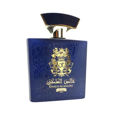 Khalis Al Maleki Crown Eau de Parfum 3.4 oz - Floral Fruity Womens Perfume with Raspberry Lemon Neroli Rose Vanilla Musk and Amberwood loved for its long lasting trail and compliment catching aroma
